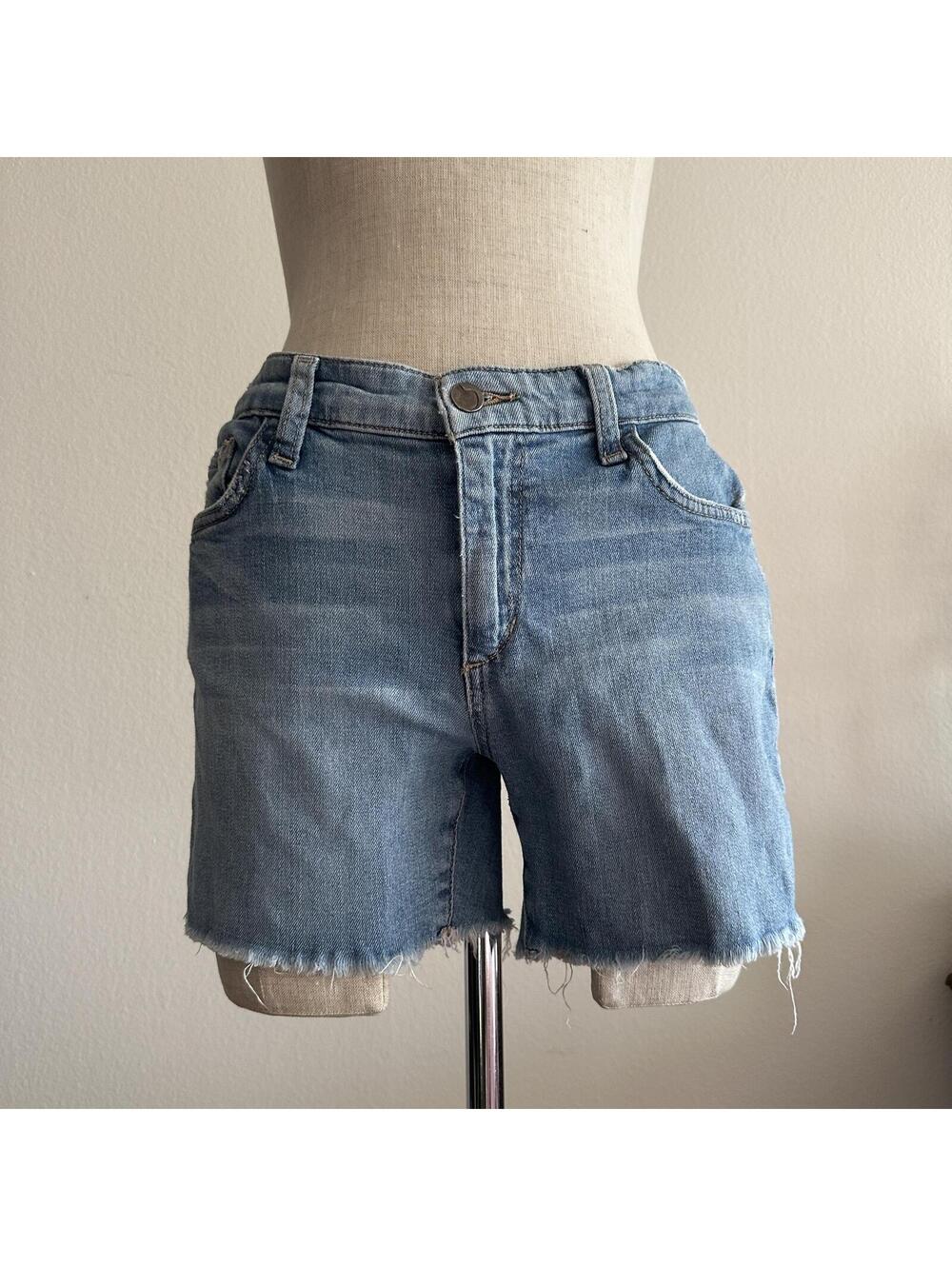 Joe’s Jeans light wash mid rise denim shorts